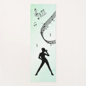 Jazz Dance Green Music Yogamatte (Vorderseite)