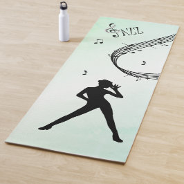 Jazz Dance Green Music Yogamatte