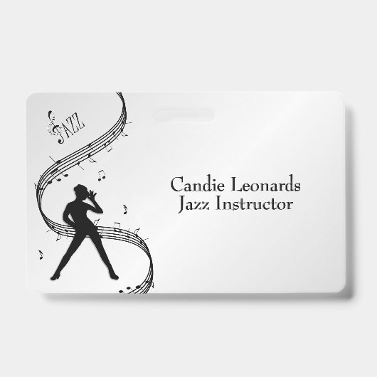 Jazz Dance Instructor mit Name and Station Abzeich Ausweis (Vorderseite)