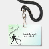 Jazz Dance Instructor mit Name und Station Ausweis (Rückseite mit Lanyard)