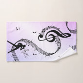 Jazz Dance Lila Music Bath Handtuch Set (Handtuch)