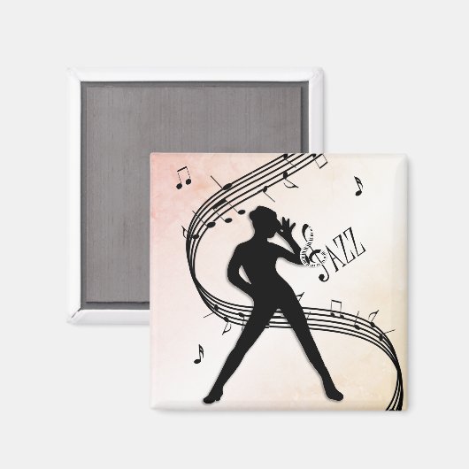 Jazz Dance Magnet (Vorderseite/Rückseite)