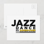 JAZZ DANCE MEINE SUPERPOWER POSTKARTE (Vorne/Hinten)