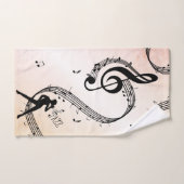 Jazz Dance Peachy Music Badhandtuch Set (Handtuch)