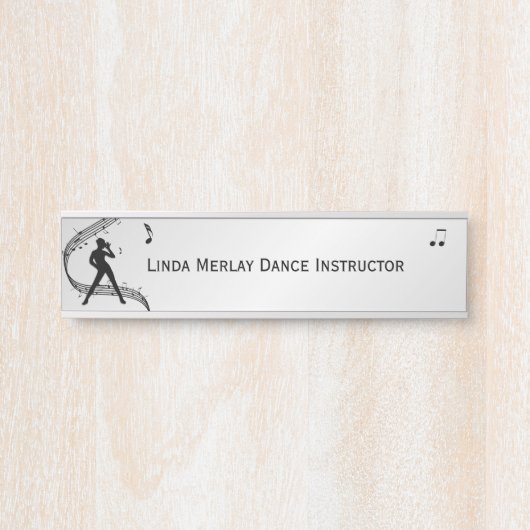 Jazz Dance Personalisiert Door Sign Türschild (Vorderseite )