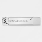 Jazz Dance Personalisiert Door Sign Türschild (Vorderseite )