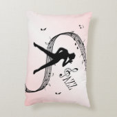 Jazz Dance Pink Accent Kissen (Rückseite(Vertikal))