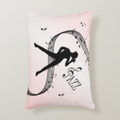 Jazz Dance Pink Accent Kissen (Vorderseite(Vertikal))