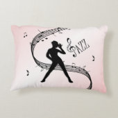 Jazz Dance Pink Accent Kissen (Rückseite)