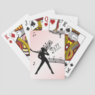 Jazz Dance Pink Music Bicycle Playing Cards Spielkarten