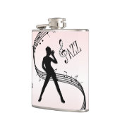Jazz Dance Pink Music Flask Flachmann (Links)