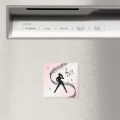 Jazz Dance Pink Music Magnet (In Situ (Geschirrspüler))