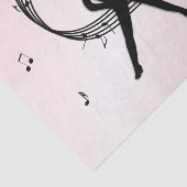 Jazz Dance Pink Music Seidenpapier (Ausschnitt)