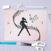 Jazz Dance Pink Music Seidenpapier (Handwerk)
