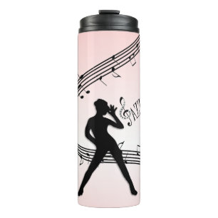 Jazz Dance Pink Musik Thermal Tumbler Thermosbecher