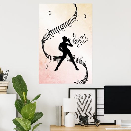 Jazz Dance Poster (Heimbüro)