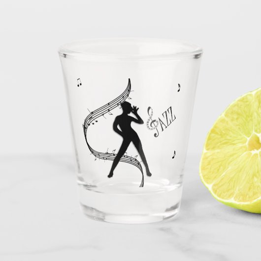 Jazz Dance Schnapsglas (Vorderseite)