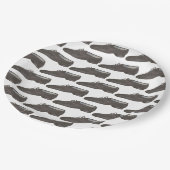 Jazz Dance Shoes Slippers Ballerina Dancer Class Pappteller (Schrägansicht)