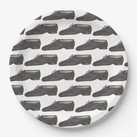 Jazz Dance Shoes Slippers Ballerina Dancer Class Pappteller (Vorderseite)