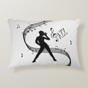Jazz Dance Silber Dekokissen