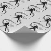 Jazz Dance Silver Music Geschenkpapier (Ecke)