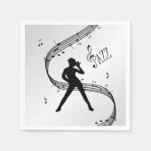 Jazz Dance Silver Serviette (Vorderseite)