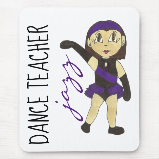 Jazz Dance Teacher Instructor (in englischer Sprac Mousepad (Vorne)
