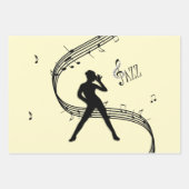 Jazz Dance Yellow Music Geschenkpapier Set (Vorderseite 3)