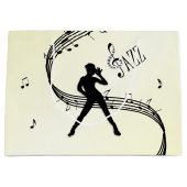 Jazz Dance Yellow Music Große Geschenktüte (Vorderseite)