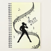 Jazz Dance Yellow Music Planer (Vorderseite)
