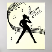 Jazz Dance Yellow Music Poster (Vorne)