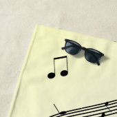 Jazz Dance Yellow Music Strandtuch (Beispiel)