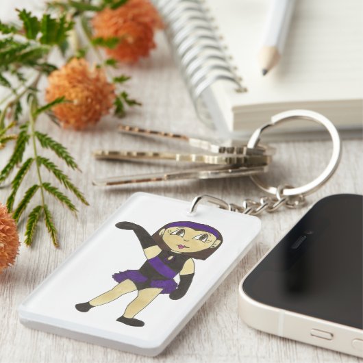 Jazz Dancer Erwägungsgrund Tance Studio Teacher Schlüsselanhänger (Vorderseite rechts)