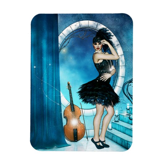 Jazz Dancer Magnet (Vertikal)