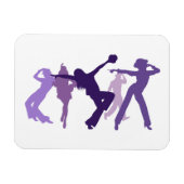 Jazz Dancers Illustration Magnet (Horizontal)