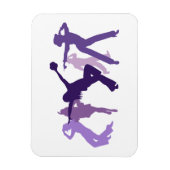 Jazz Dancers Illustration Magnet (Vertikal)