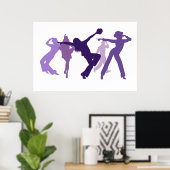Jazz Dancers Illustration Poster (Heimbüro)