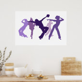 Jazz Dancers Illustration Poster (Küche)