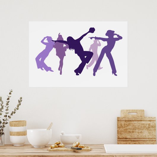 Jazz Dancers Illustration Poster (Küche)