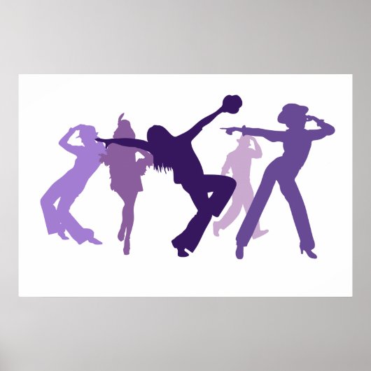 Jazz Dancers Illustration Poster (Vorne)