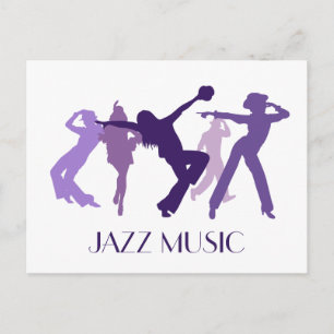 Jazz Dancers Illustration Postkarte