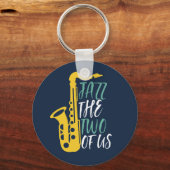 Jazz die beiden sonnigen Musikpistolen von uns Schlüsselanhänger (Vorderseite)