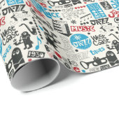 Jazz Doodle: Eclectic Music Mix Geschenkpapier (Rolleneckpunkt)