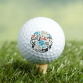 Jazz Doodle: Eclectic Music Mix Golfball (Insitu T-Shirt)