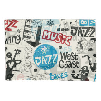 Jazz Doodle: Eclectic Music Mix Kissenbezug