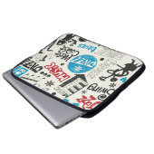 Jazz Doodle: Eclectic Music Mix Laptopschutzhülle (Vorne Knopf)