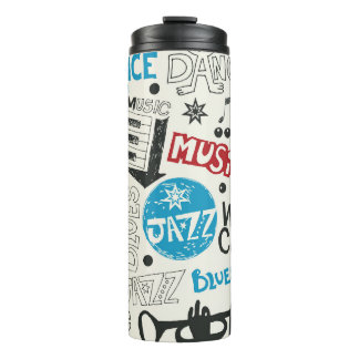 Jazz Doodle: Eclectic Music Mix Thermosbecher