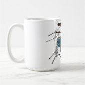 Jazz Drum Kit: Custom Green Drums Set: Kaffee Tass Kaffeetasse (Links)