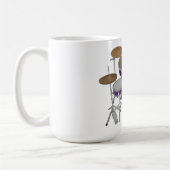 Jazz Drum Kit: Custom Violet Drums Set: Tasse (Links)