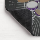 Jazz Drum Set - Custom Violet Drums - Mousepad (Ecke)